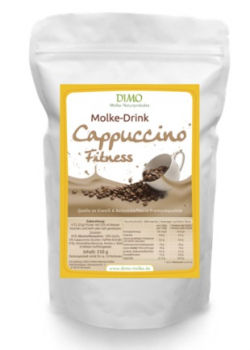 Whey drink cappuccino with valuable fiber