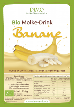 Organic Whey Drink Banana 250 g
