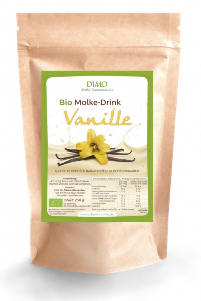 BIO Whey Drink Vanilla 250 g von DIMO